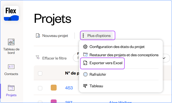 W FR Export projects to xl.png