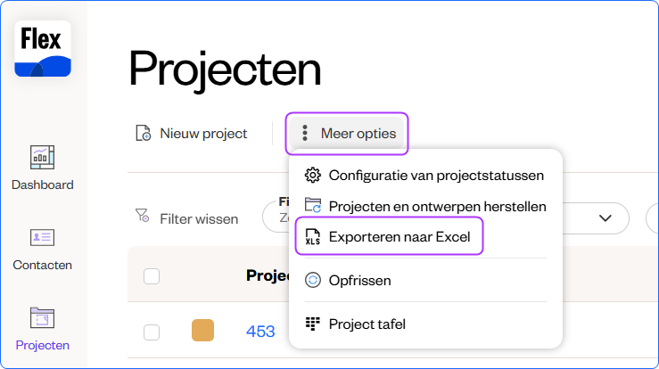 W NL Export projects to xl.png