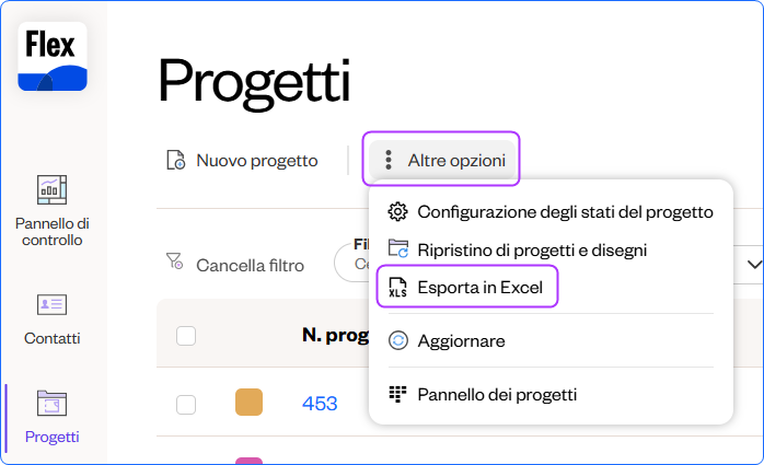 W IT Export projects to xl.png